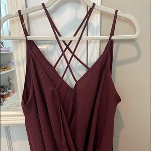 Lush by Nordstrom Criss Cross Tank